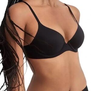 NEW Aerie Sunnie Full Coverage Lightly Lined Bra in Black Women's Size 32A